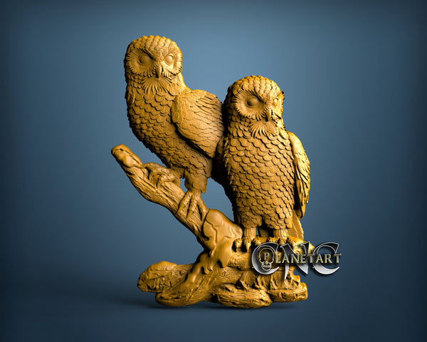 Owls, 3D STL Model 15176