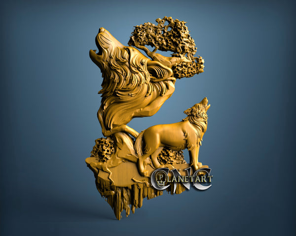 Wolfs, 3D STL Model 15177