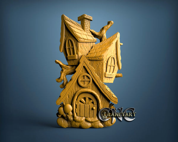 Fairy Bird House, 3D STL Model 15179