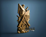 Fairy Bird House, 3D STL Model 15179