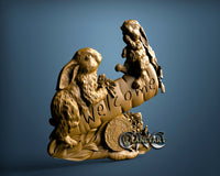 Bunnies Welcome, 3D STL Model 15184