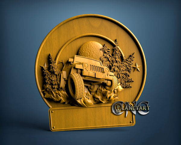 Off Road Sign, 3D STL Model 15187