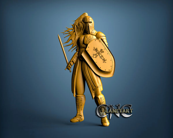 Armor of God Woman, 3D STL Model 15208