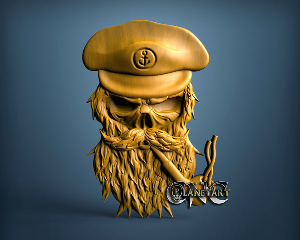 Sailor Skull, 3D STL Model 15217