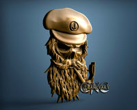 Sailor Skull, 3D STL Model 15217
