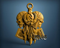 Skull Hammer, 3D STL Model 15219