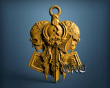 Skull Hammer, 3D STL Model 15219