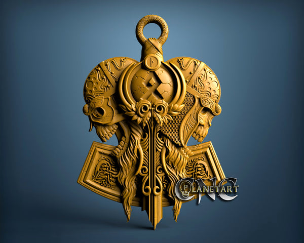 Skull Hammer, 3D STL Model 15219
