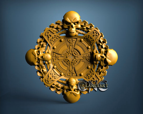 Skull Clock, 3D STL Model 15220