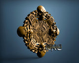 Skull Clock, 3D STL Model 15220