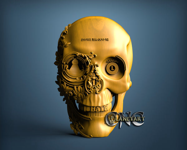 Skull, 3D STL Model 15234