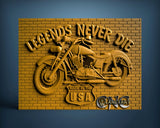 Biker, Legends Never Die, 3D STL Model 15240