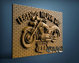 Biker, Legends Never Die, 3D STL Model 15240