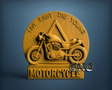 Motorcycle Live Fast Die Young, 3D STL Model 15242