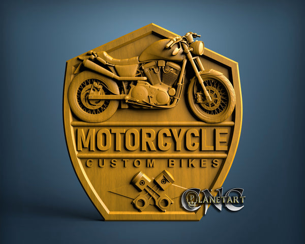Motorcycle, 3D STL Model 15245