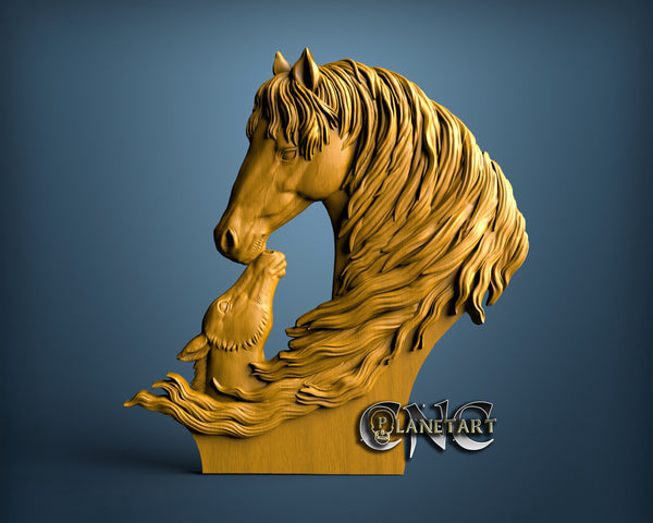 Horses, 3D STL Model 15251