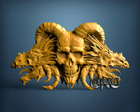 Dragon Skulls, 3D STL Model 15252