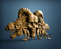 Dragon Skulls, 3D STL Model 15252