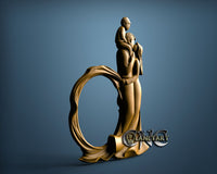 Family picture frame, 3D STL Model 15256
