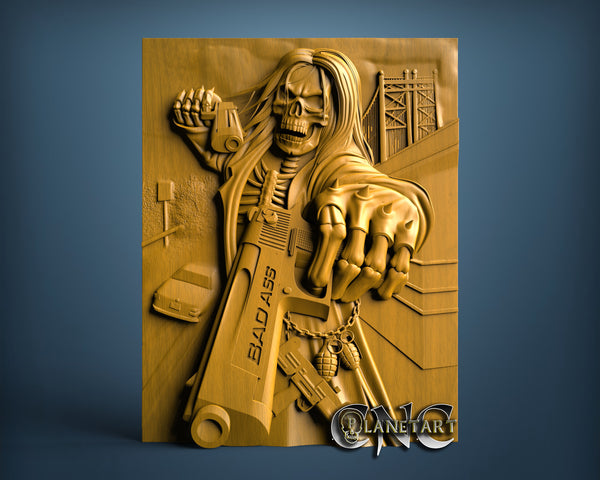 Death Bad Ass, 3D STL Model 15268