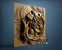 Women and Moon, 3D STL Model 15277