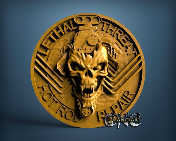 Garage Skull, 3D STL Model 15281