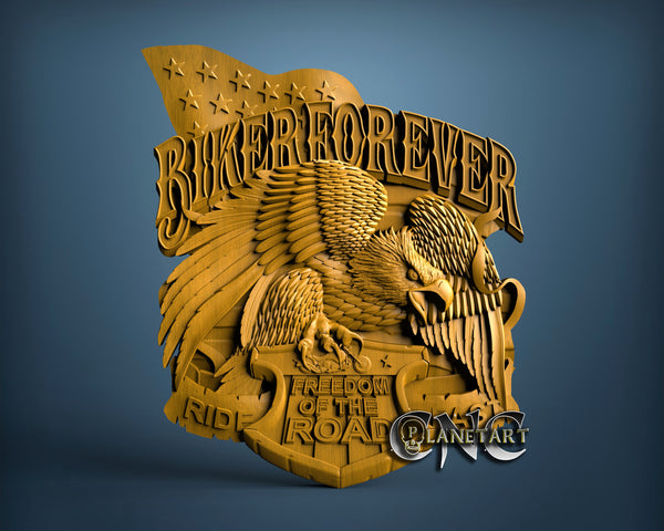 Biker Forever, 3D STL Model 15282
