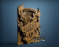 Armed Forces Strong & Free, 3D STL Model 15283