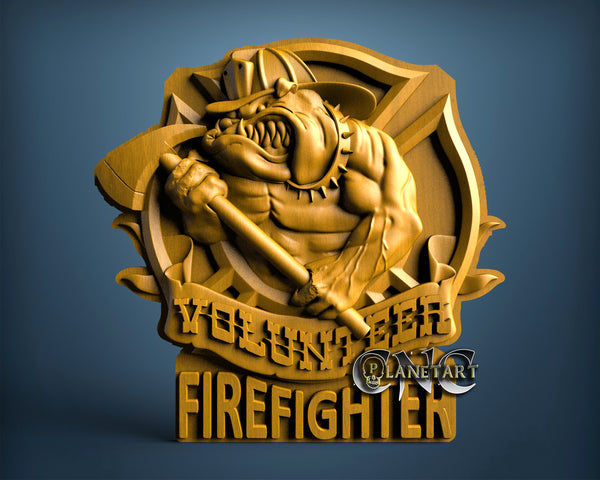 Firefighter, 3D STL Model 15296