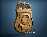Police Badge, 3D STL Model 15297
