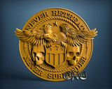 USA Eagle, 3D STL Model 15298