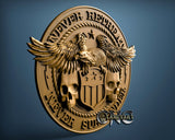 USA Eagle, 3D STL Model 15298