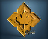 Canadian Mobile Command Badge, 3D STL Model 15305