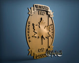 Canadian Veterans Badge, 3D STL Model 15307