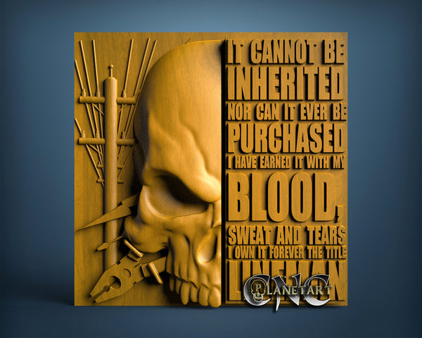 Lineman Skull, 3D STL Model 15309