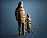 Father and son, 3D STL Model 15320