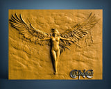 Eagle & Girl, 3D STL Model 15324