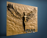 Eagle & Girl, 3D STL Model 15324