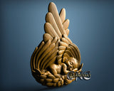 A little Angel, 3D STL Model 15326