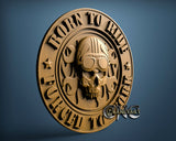 Born to Ride - Forced to Work, 3D STL Model 15341