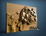 USA Fallen, 3D STL Model 15348