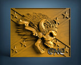 Angry Skull, 3D STL Model 15354