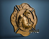 USA Firefighter, 3D STL Model 15359