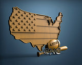 USA Baseball, 3D STL Model 15369