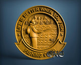 Fishing, 3D STL Model 15373