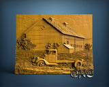 Old Truck, 3D STL Model 15376