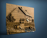 Old Truck, 3D STL Model 15376