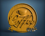 Coffee Table Sign,3D STL Model 15382