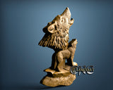 Wolfs, 3D STL Model 15384