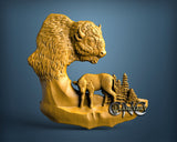 Bison, 3D STL Model 15385